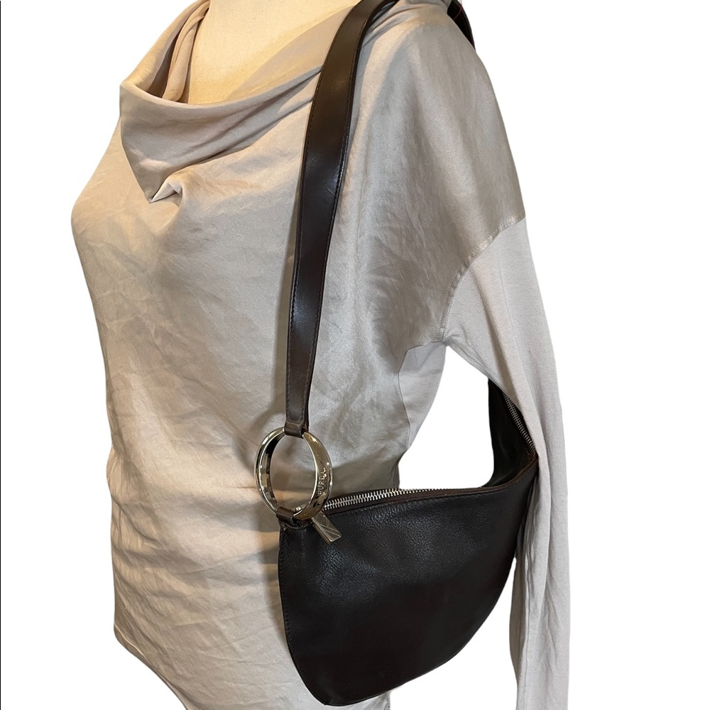 Chocolate Brown Soft Leather Furla